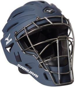 Mizuno G4 Samurai Youth catchers helmet in blue