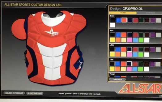 baseball express custom all star catchers gear feature