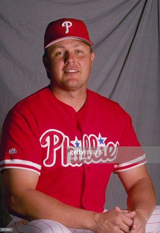 Catcher Mark Parent with Philadelphia Phillies