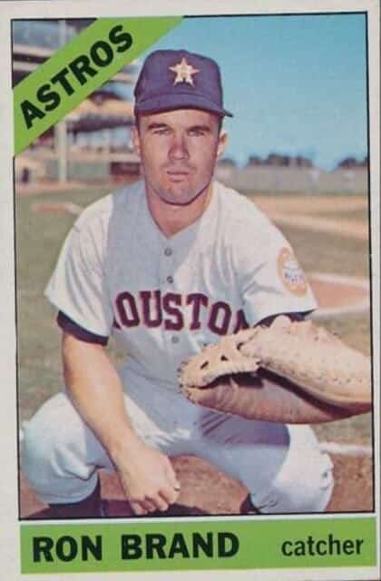 Ron Brand Houston Astros catcher, Topps card