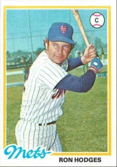 Ron Hodges Baseball card, 1978 topps