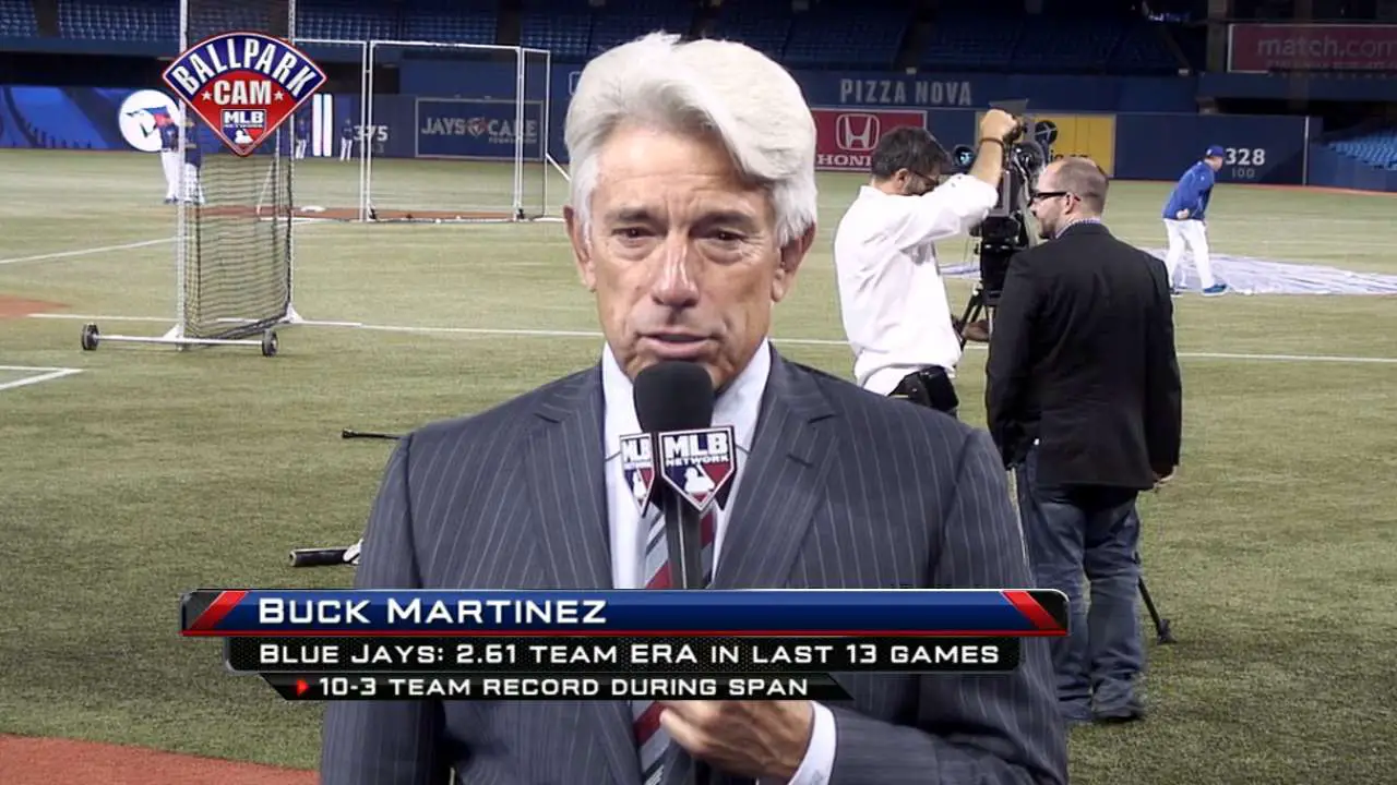 Buck Martinez during a broadcast