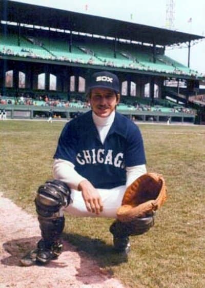 Former MLB catcher Bill Nahorodny with the Chicago White Sox