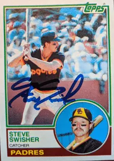 Steve Swisher autographed card