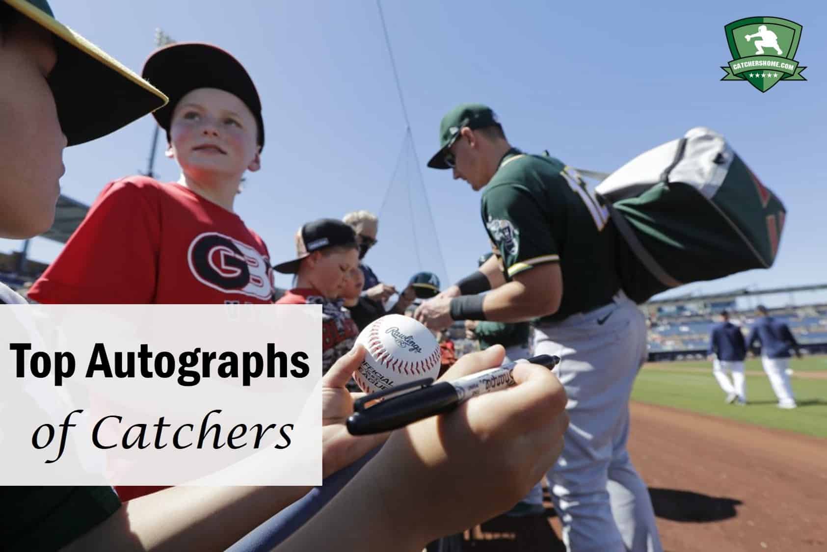 Top autographs of catchers, baseball catchers autographs