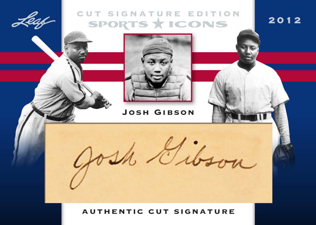 Josh Gibson autograph cut signature