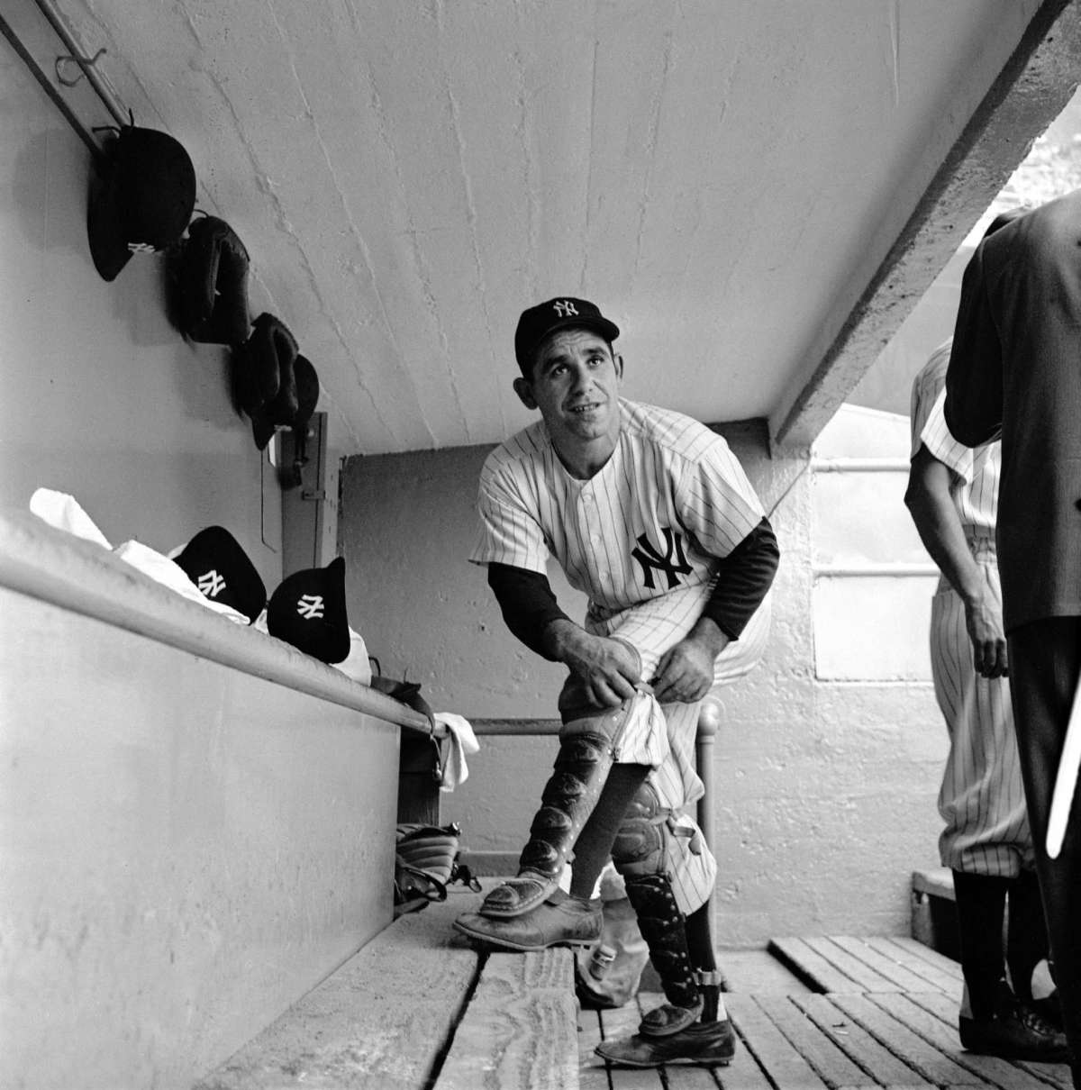 Yogi Berra with the New York Yankees in 1956