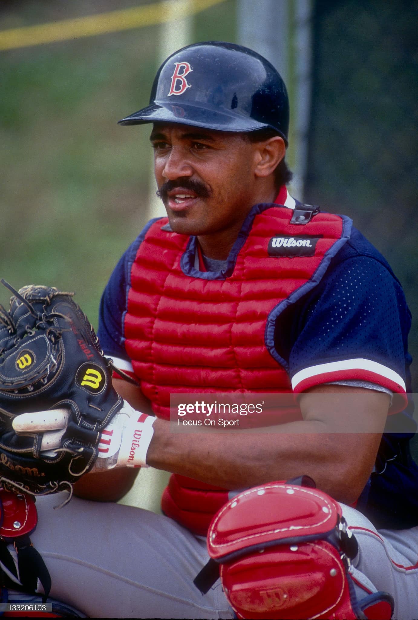 Tony Pena former catcher while with the boston red sox