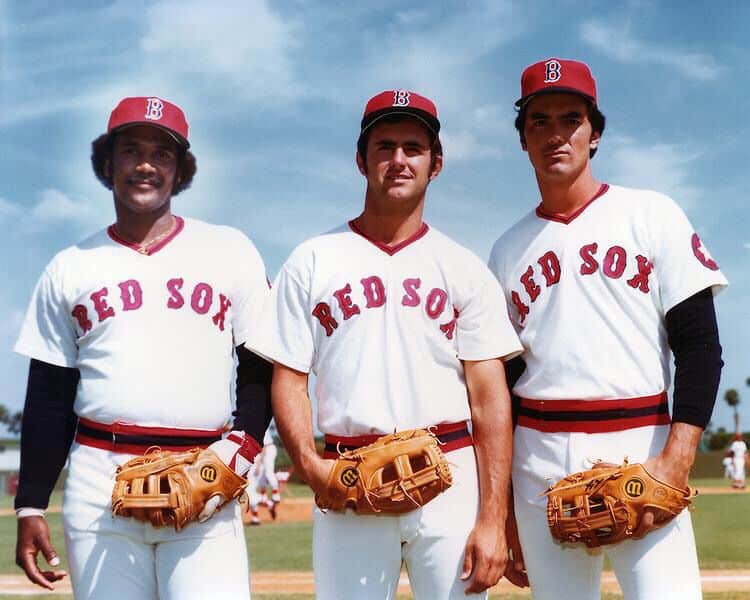 70s red sox stars rice lynn and evans