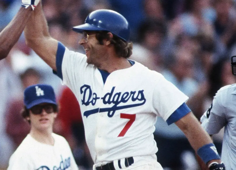 Steve Yeager during the 1981 World Series