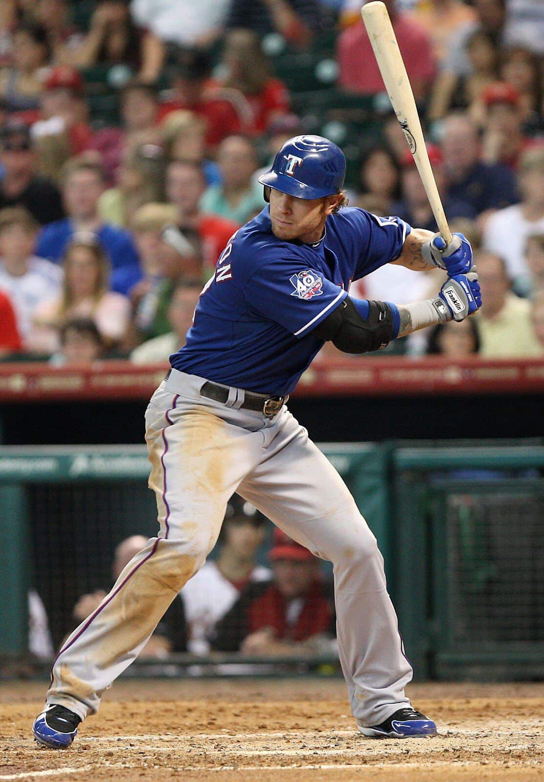 Texas Rangers Josh Hamilton at bat 2010 AL MVP, left handed batter hitter