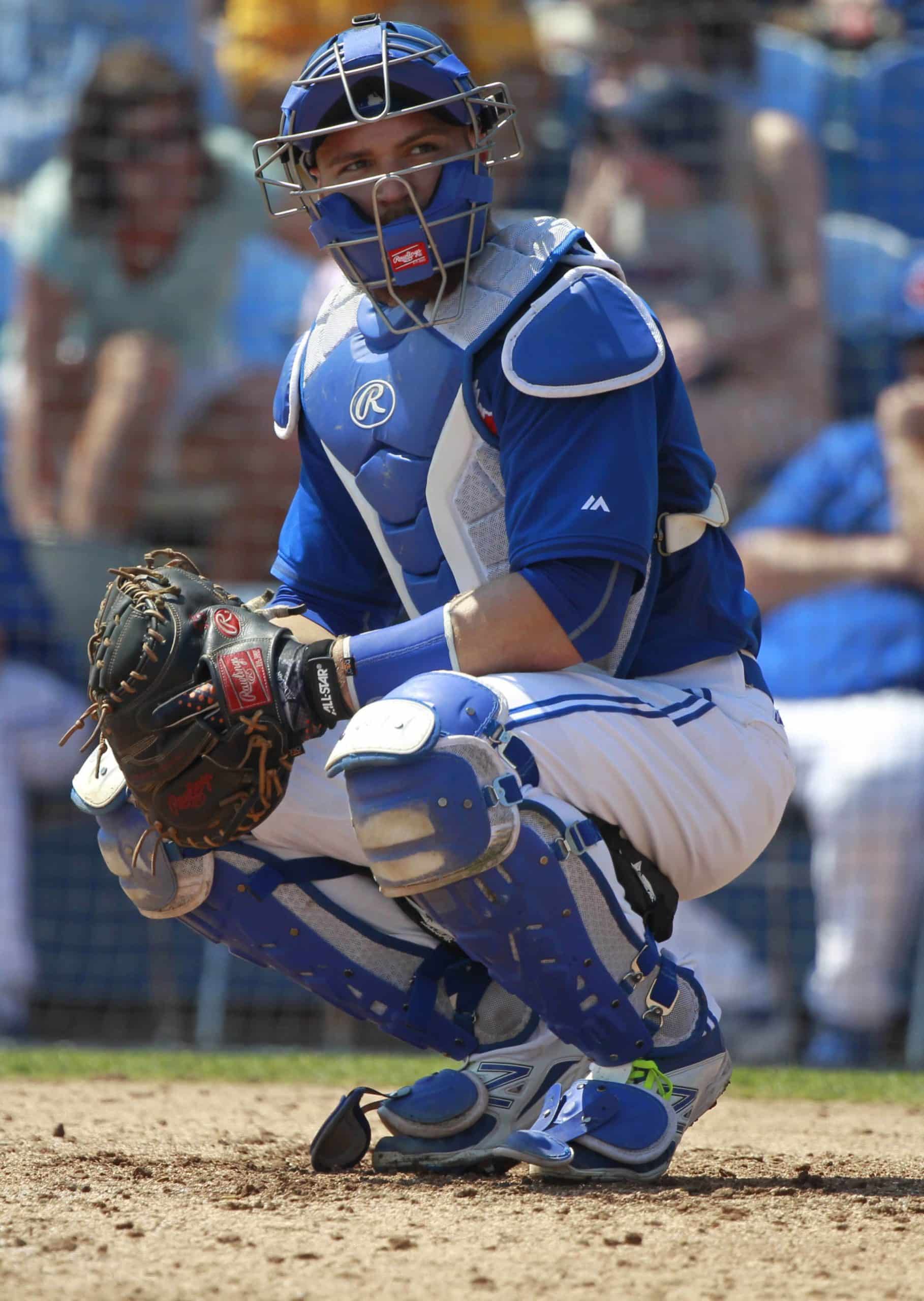 Former Toronto Blue Jays catcher Russell Martin during spring training