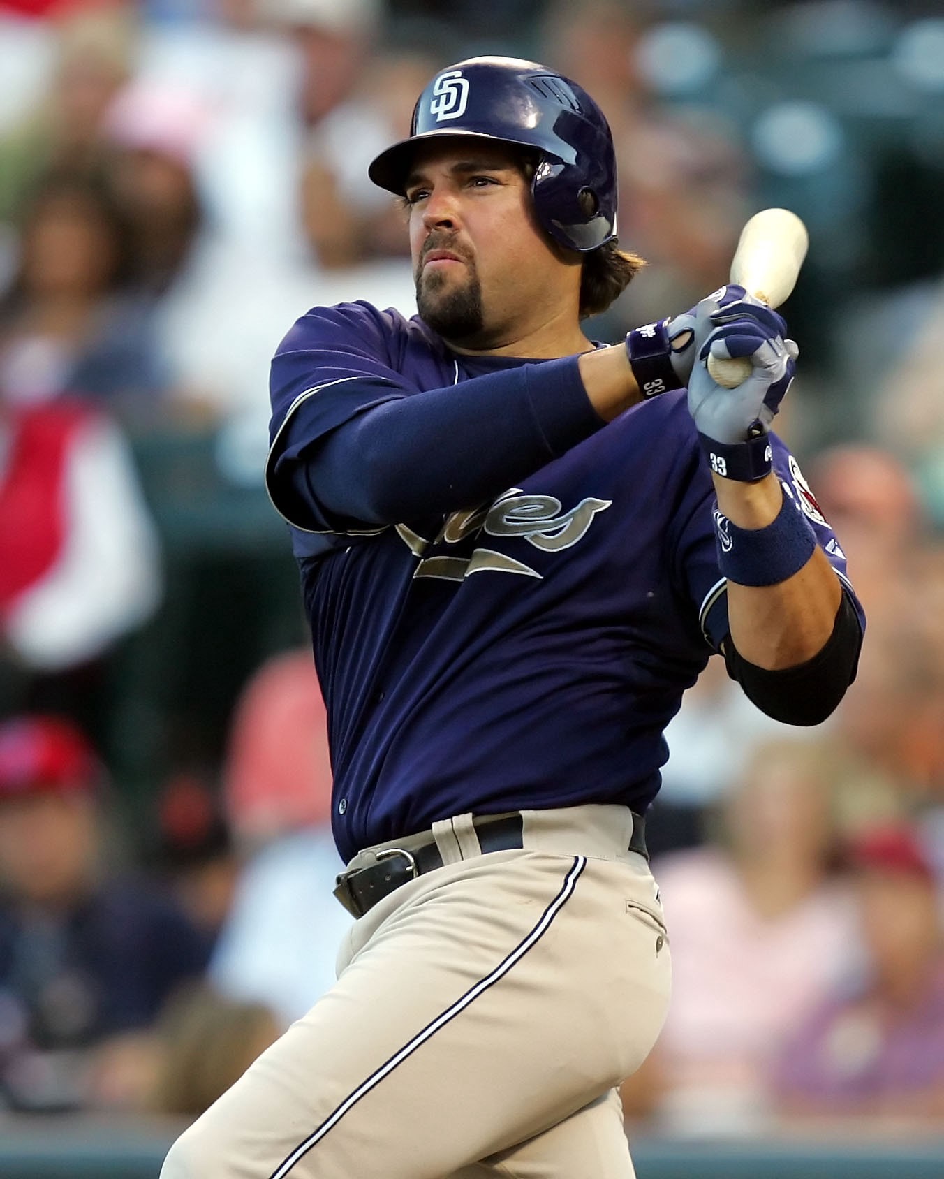 Mike Piazza playing as a member of the San Diego Padres
