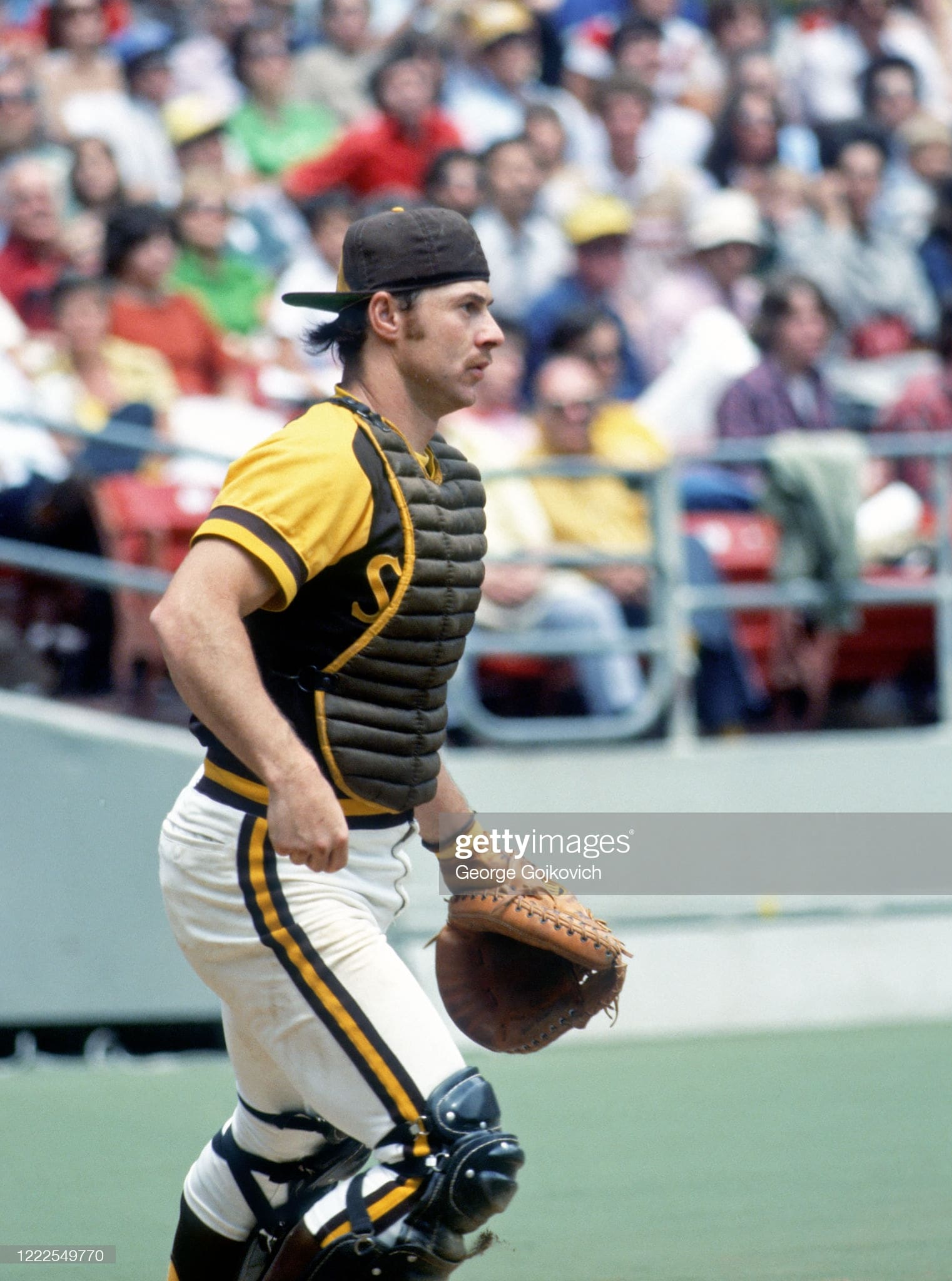 Gene Tenace during a 1977 game