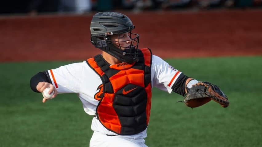 Adley Rutschman catching for Oregon State