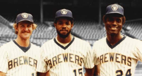 Robin Yount Cecil Cooper Ben Oglivie Brewers new uniforms