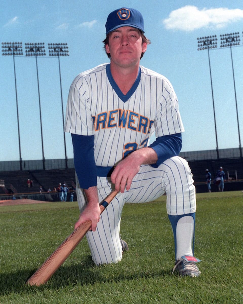 Ted Simmons portrait. A Hall of Fame Milwaukee Brewers catcher