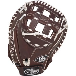 front and web of the louisville slugger xeno catchers mitt