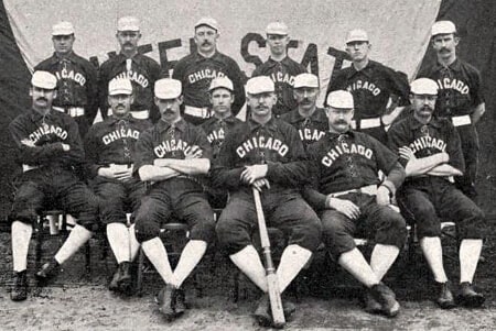 Chicago White Stockings team photo circa 1886