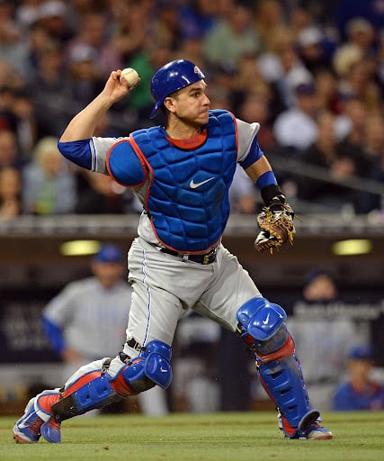 Catcher Miguel Montero of the Chicago Cubs throwing