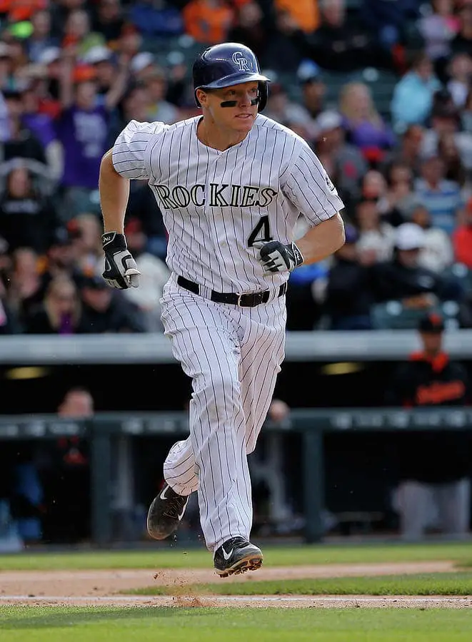 nick hundley with the colorado rockies