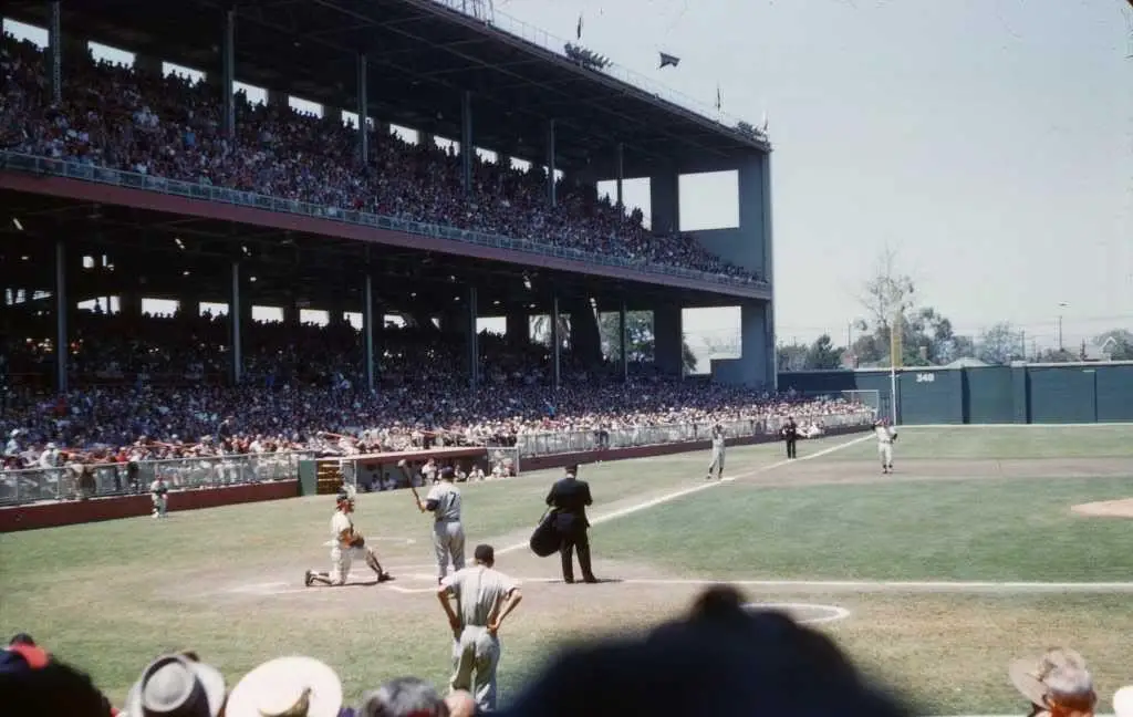 LA angels inaugural season in 1961 wrigley field