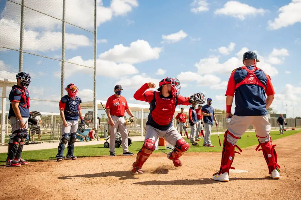 red sox catchers spring training