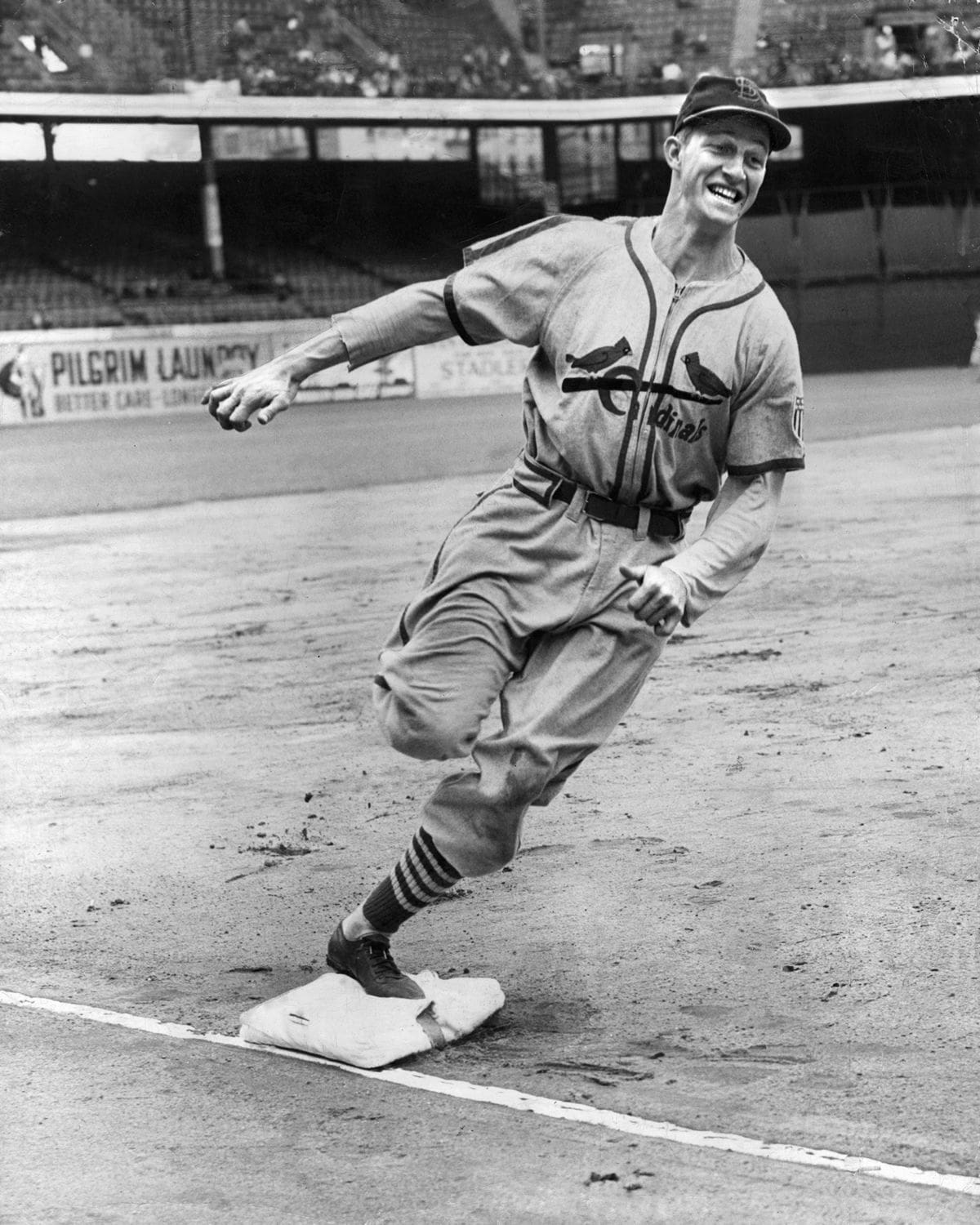 young stan musial running the bases