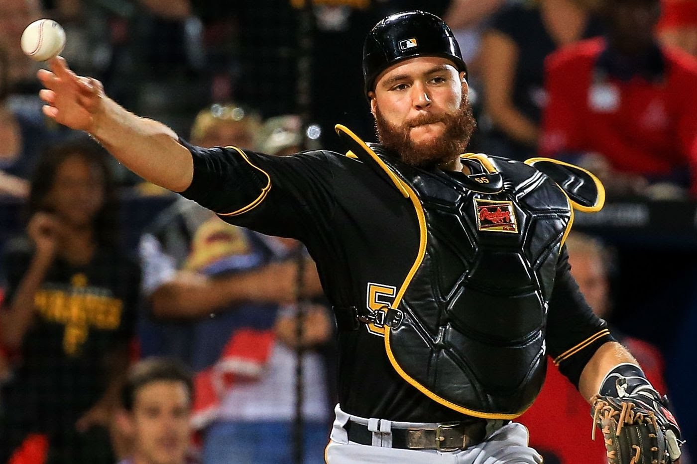 Russell Martin pirates throwing