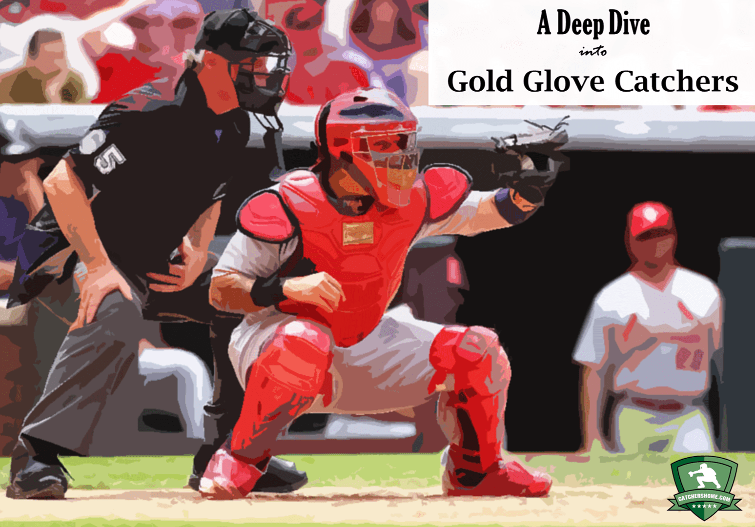 gold glove catchers with gold gloves