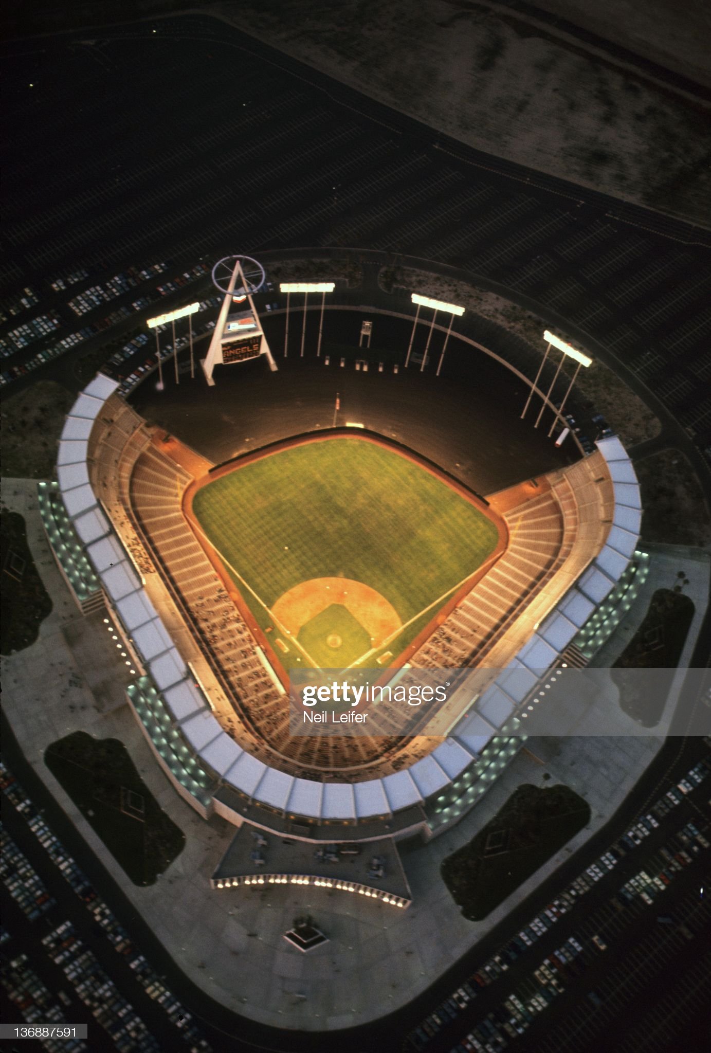 1967 California Angels Anaheim Stadium