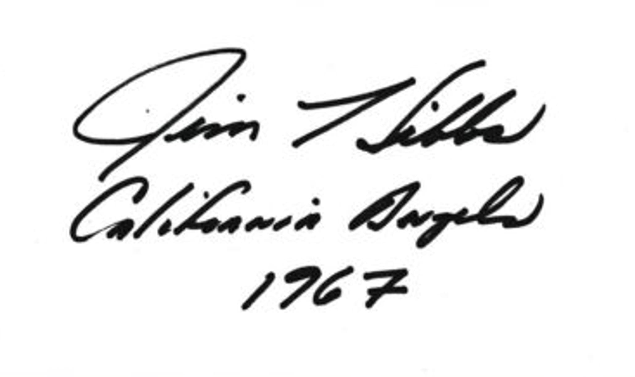 jim hibbs autograph